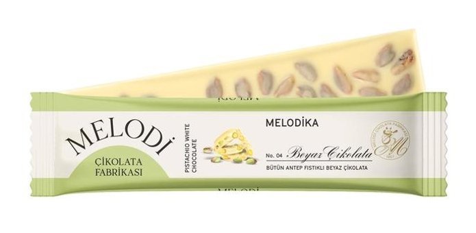 Melodi Tablet Antep Fıstıklı Çikolata 65 gr