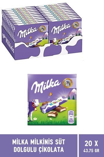 Milka Milkinis Sütlü Çikolata 20x43.75 gr