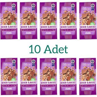 Buono Şeker İlavesiz Sütlü Çikolata 10x100 gr