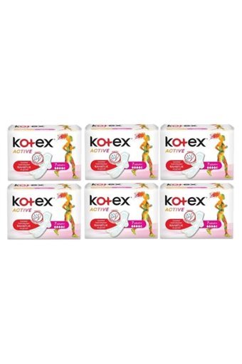 Kotex Active Organik Antialerjik Orta Uzun 7'li Hijyenik Ped 6 Adet