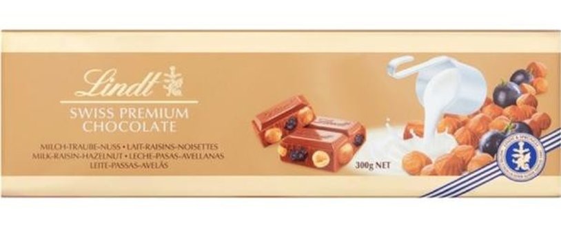 Lindt Fındıklı Üzümlü Çikolata 300 gr