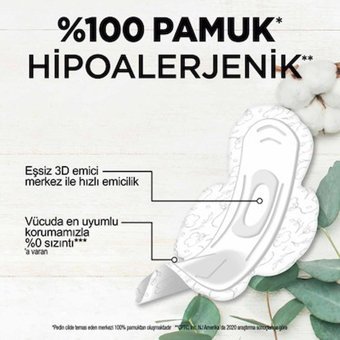 Kotex Natural Organik Antialerjik İnce Normal 20'li Hijyenik Ped 1 Adet