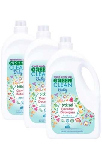 U Green Clean Lavanta Yağlı Bitkisel 3x2750 ml Sıvı Çamaşır Deterjanı