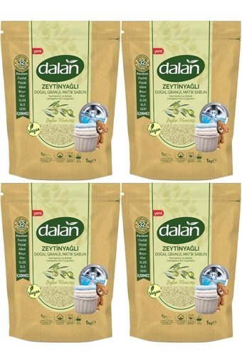 Dalan Zeytin Mucizesi 4x1000 gr Granül Çamaşır Sabunu