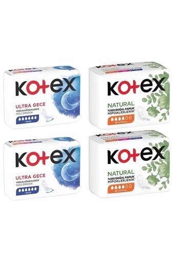 Kotex Organik Antialerjik Orta-İnce Normal-Normal 15'li Hijyenik Ped 2 Adet