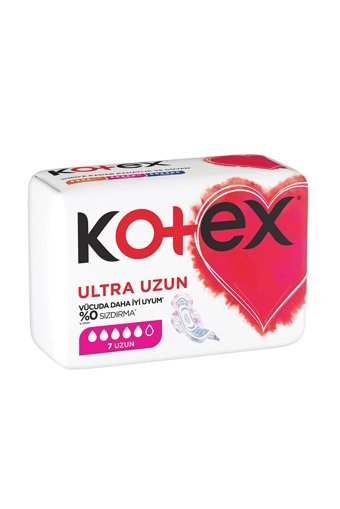 Kotex Organik Antialerjik Kalın Ultra Uzun 7'li Hijyenik Ped 1 Adet