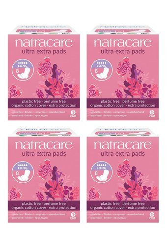 Natracare Organik Kalın Gece 8'li Hijyenik Ped 4 Adet