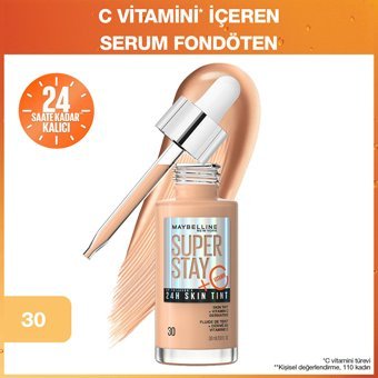 Maybelline New York Super Stay Skin Tint 30 Evet Evet Likit Serum Fondöten 30 ml