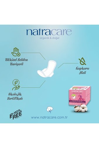 Natracare Organik Kalın Gece 8'li Hijyenik Ped 4 Adet