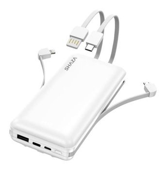 Shaza 4in1 Smart Chip 20000 mAh Powerbank Beyaz