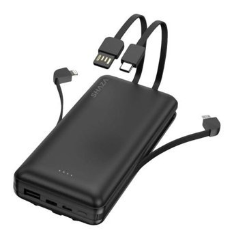 Shaza 4in1 Smart Chip 20000 mAh Powerbank Siyah
