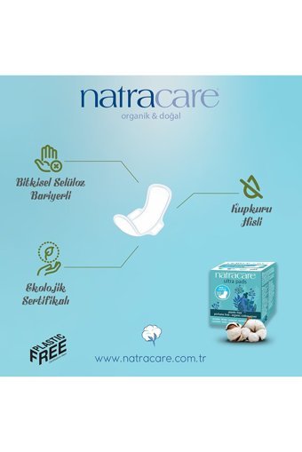 Natracare Organik Kalın Gece 10'lu Hijyenik Ped 2 Adet