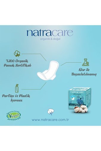 Natracare Organik Kalın Gece 10'lu Hijyenik Ped 2 Adet