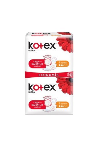 Kotex Ultra Eko Organik Antialerjik Orta Normal 7'li Hijyenik Ped 1 Adet
