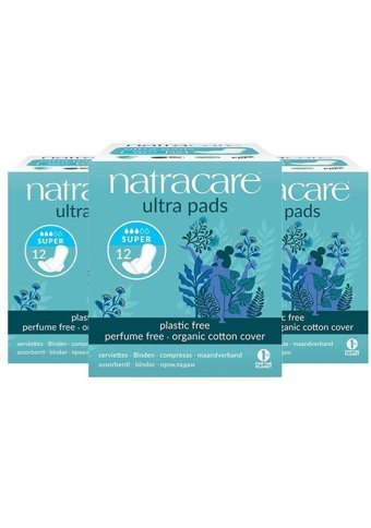 Natracare Organik Orta Ultra Uzun 12'li Hijyenik Ped 3 Adet
