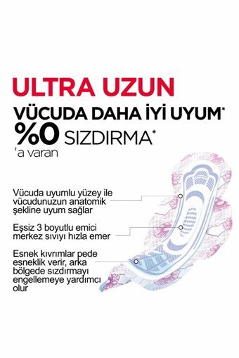 Kotex Organik Antialerjik Uzun 26'lı Hijyenik Ped 1 Adet