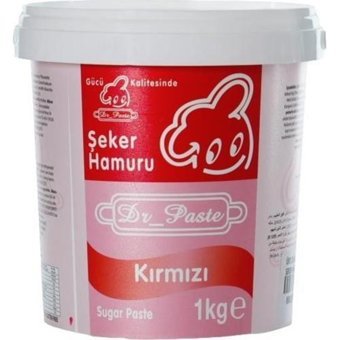 Dr Paste Şeker Hamuru 1 Kg - Kırmızı