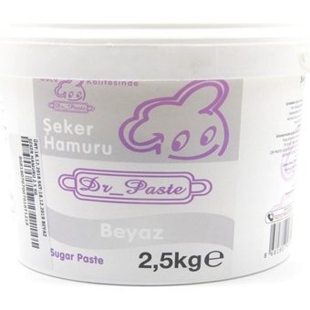Dr. Paste Dr Paste Şeker Hamuru 2,5 kg - Beyaz