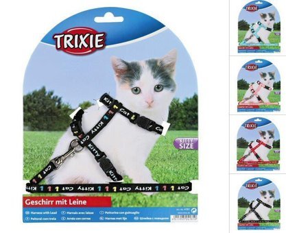 Trixie Çok Renkli Ayarlanabilir Gezdirme Göğüs Kedi Tasması