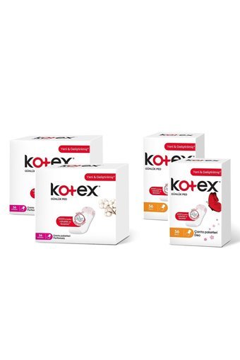 Kotex Organik Antialerjik Orta-İnce Normal-Normal 56'lı Hijyenik Ped 2 Adet