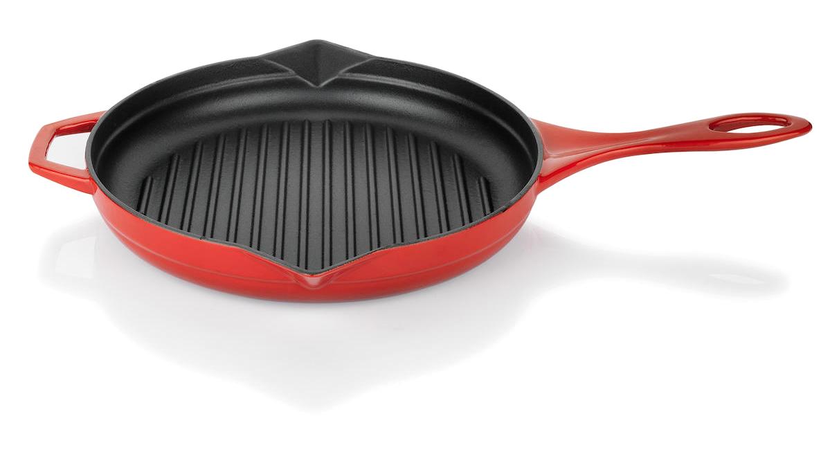 Schafer Guss Chef Döküm 28 cm Tava Kırmızı