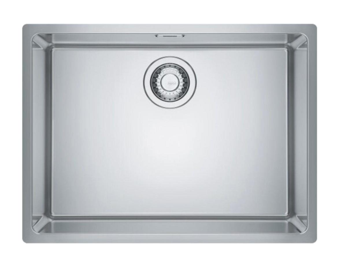 Franke Maris Mrx 110-55 440 mm Damlalıksız Tezgah Üstü Tek Gözlü Dikdörtgen Orta Paslanmaz Çelik Eviye Gri