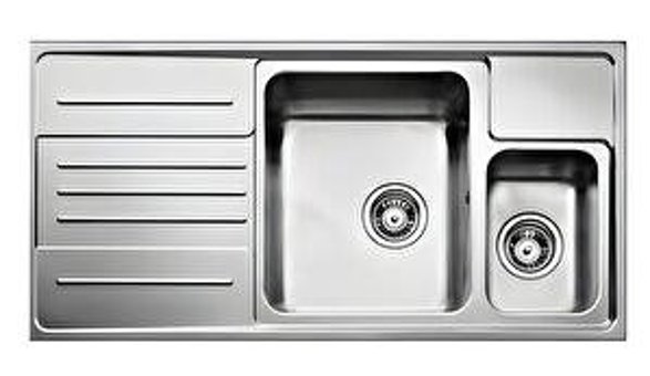 Teka Stage 60 500 mm Damlalıklı Tezgah Üstü 1.5 Gözlü Dikdörtgen Sol Paslanmaz Çelik Eviye Gri