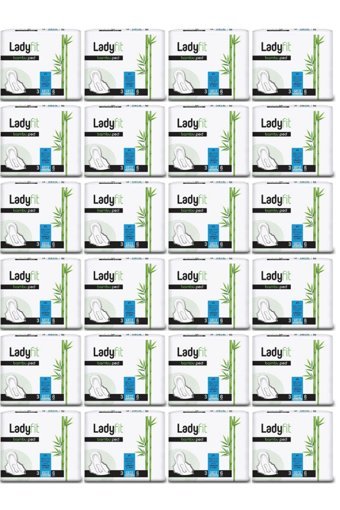 Lady Fit Bambu Organik Antialerjik İnce Gece 6'lı Hijyenik Ped 24 Adet