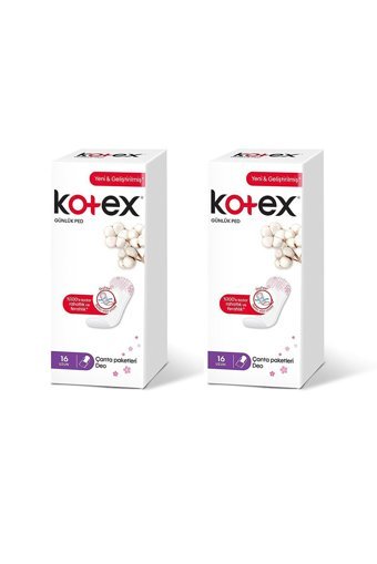 Kotex Organik Antialerjik Normal 16'lı Hijyenik Ped 2 Adet