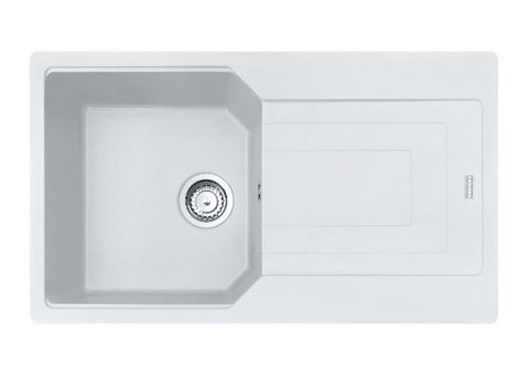 Franke UBG 611-86 Bianco 500 mm Damlalıklı Tezgah Üstü Tek Gözlü Dikdörtgen Sağ Granit Eviye Gri