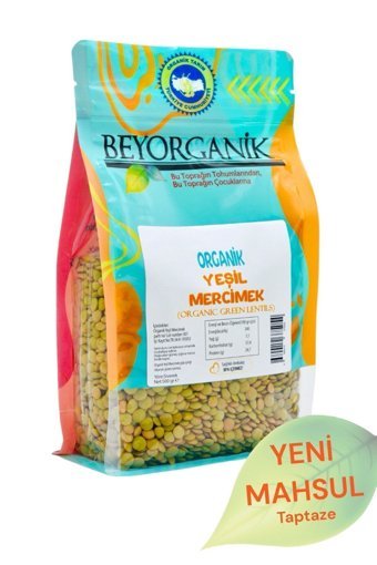 Beyorganik Organik Yeşil Mercimek 500 gr