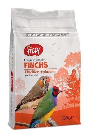 Fizzy Finch Kabuklu Sade Vitaminli Yavru-Yetişkin Kuş Yemi 500 gr