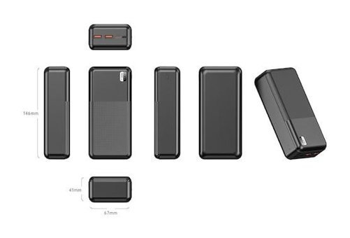 Xipin PX723 Hızlı Şarj 30000 mAh Powerbank Siyah