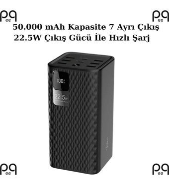 Peeq J13 Hızlı Şarj 50000 mAh Powerbank