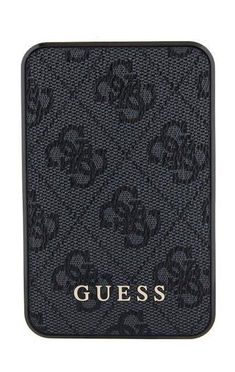 Guess Lisanslı PU Deri 4G Logolu 5000 mAh Powerbank Siyah