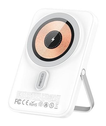 Reccci W08 Hızlı Şarj 10000 mAh Powerbank Beyaz
