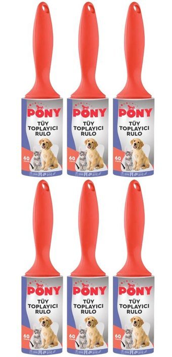 Pony Tüy Toplama Rulosu 6 Adet