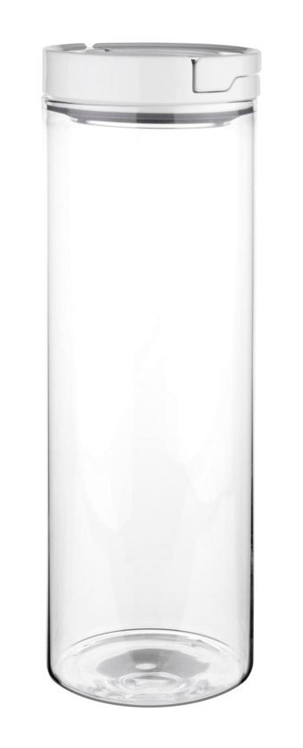 Klt 1 Parça Silindir - Yuvarlak Cam Saklama Kabı 950 ml