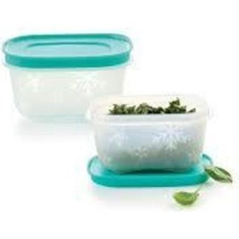 Tupperware Alaska 2 Parça Kare Plastik Saklama Kabı 2x170 ml