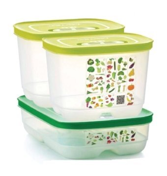 Tupperware Sera 3 Parça Dikdörtgen - Kare Plastik Saklama Kabı