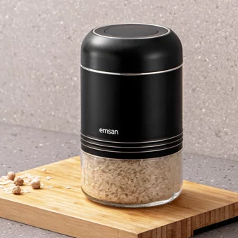 Emsan Moko 1 Parça Silindir - Yuvarlak Cam Saklama Kabı 650 ml