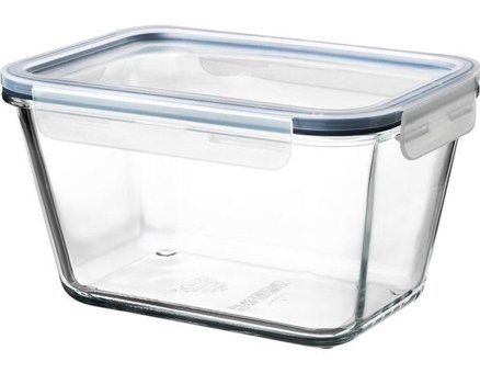 Ikea 1 Parça Dikdörtgen - Kare Cam Saklama Kabı 1.8 lt