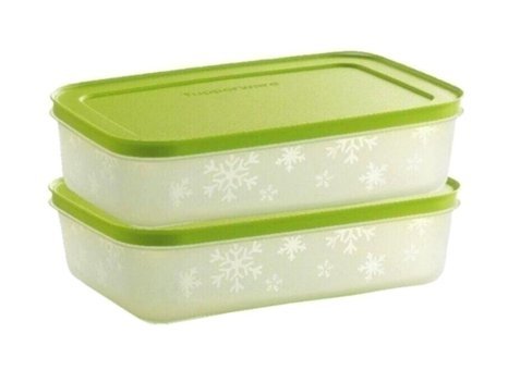 Tupperware Alaska 2 Parça Dikdörtgen Plastik Saklama Kabı 2x1 lt