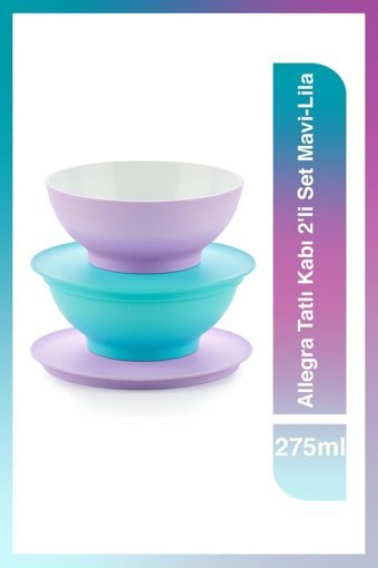 Tupperware Allegra 2 Parça Yuvarlak Silikon Saklama Kabı