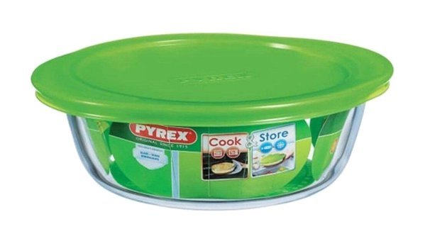 Pyrex 1 Parça Yuvarlak Cam Saklama Kabı 2.3 lt