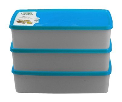 Hobby Life Alaska 3 Parça Dikdörtgen Plastik Saklama Kabı