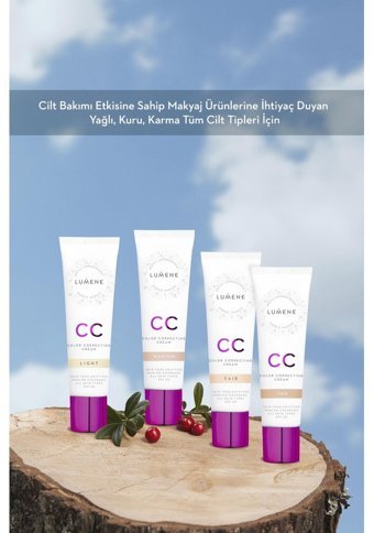 Lumene Koyu 7 Etkili Renk Dengeleyici Tan Güneş Koruyuculu CC Krem 30 ml