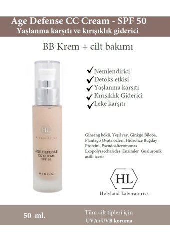 НL Age Defence Güneş Koruyuculu Işıltılı CC Krem 50 ml