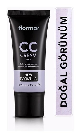 Flormar Solgun Görünüm Önleme Yardımcı Güneş Koruyuculu Işıltılı CC Krem 35 ml