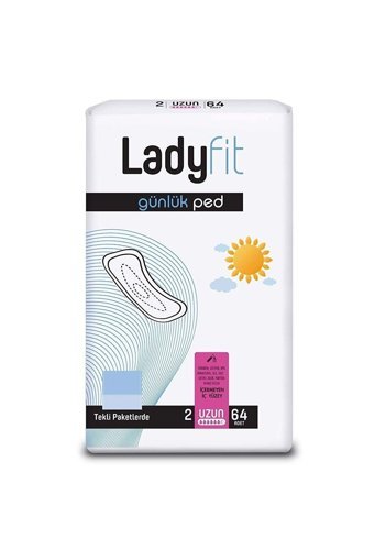 Lady Fit Organik Antialerjik İnce Uzun 64'lü Hijyenik Ped 1 Adet